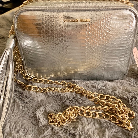 COPY - Victoria Secret Silver Crossbody with chain - Picture 2 of 5